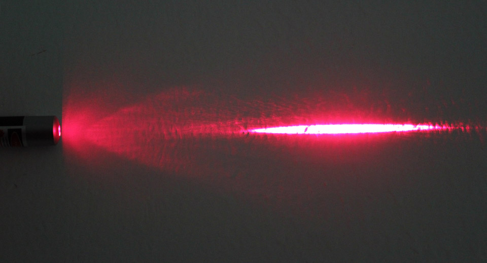 plumas laser rojo
