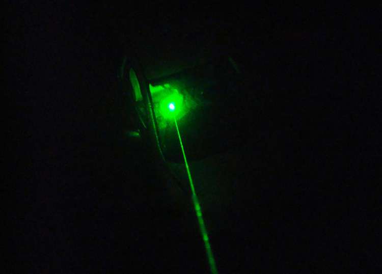 más laser 5mW vista verde 
